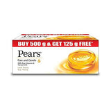 Pears Pure and Gentle,125g (Pack of 4) with Free Pears Pure and Gentle,125g