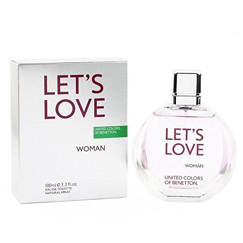 Benetton Let's Love Eau de Toilette Spray for Women 3.4 Ounce