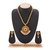 Reeva Red And Green Gold Plated Necklace Set For Women - NEIGHBOUR JOY