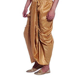 Royal Men's Bronze Silk Blend Dhoti