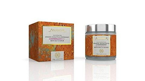 Ananda Invigorating Body Scrub and Bath Salt, 100g