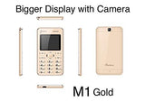 Green Berry M1 Credit Card phones Black & Gold Colour | 2 MP Camera,Full Size Display,6.8 mm Ultra slim, Simcard/FM/MP3/MP4