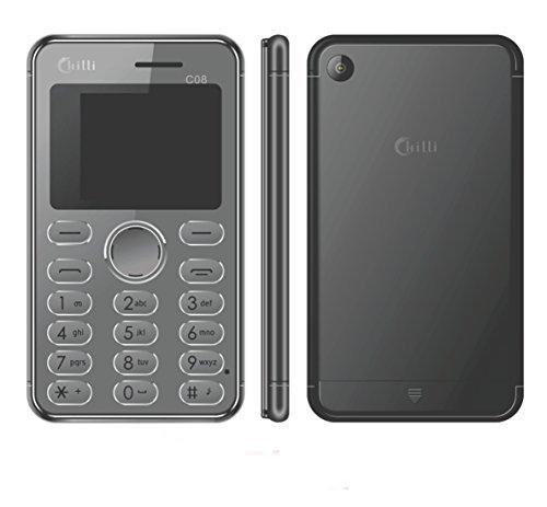 Chilli C08 Credit Card Sized Mobile Phone [ Black ] WireZone