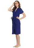 Superior Cotton Royal Blue Bathrobe (Free Size)