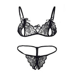 Lusty Lingerie Women Lingerie Set (Deep Black) - NEIGHBOUR JOY