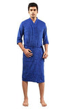 FeelBlue Cotton Bathrobe For Gents (Royal Blue-Full) - NEIGHBOUR JOY