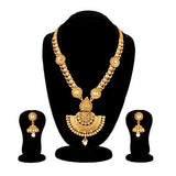 Apara South India Long Haram Mala with American Diamond and Pearl for Women - NEIGHBOUR JOY