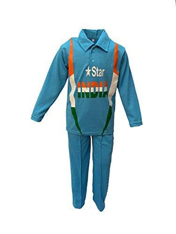 KFD India Cricket Team fancy dress for kids,National Hero Costume for Independence Day/Republic Day/Annual function/Theme Party/Competition/Stage Shows Dress - NEIGHBOUR JOY