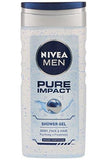 Nivea Pure Impact Shower Gel for Men, 250ml