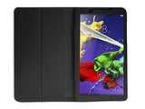 Colorcase Tablet Flip Cover Case for Lenovo Tab 2 A8-50 A850 Tablet - Black - NEIGHBOUR JOY