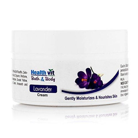 Healthvit Bath and Body Lavender Cream, 50g