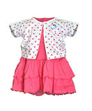 Orange and Orchid Baby Girls Cotton Frock (Pink, 3-4 Years) - NEIGHBOUR JOY