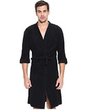 Elevanto Premium Collection 3/4th Sleeve Terry Cotton Bathrobe-free size(Black-men) - NEIGHBOUR JOY