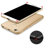 WOW Imagine All Sides Protection "360 Degree" Sleek Rubberised Matte Hard Case Back Cover For XIAOMI MI REDMI 4 ( MAY 2017 LAUNCH ) - Champagne Gold