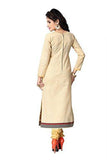 Vaamsi Women's Cotton Unstitched Dress Material (Cocp7 _Beige _Free Size) - NEIGHBOUR JOY