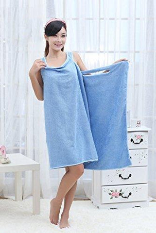 Styleys Bath TA Robe A Convenient Wearable Towel Free Size (Blue)