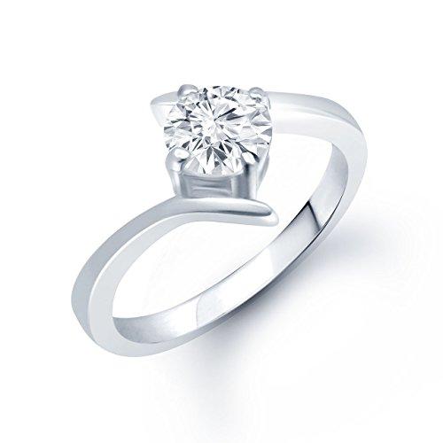 Amal Meenaz Silver American Diamond CZ Ring Jewellery For Women - NEIGHBOUR JOY