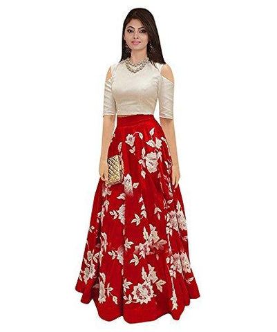 NPLASH FASHION Women's Silk Semi Stitched Lehenga Choli – Bharat Store