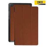 Taslar(TM) Leather Series Flip Cover with convenient stand function and Design Case With Magnet Lock For Lenovo Tab 3 7 Essential Tablet 7 inch - Brown