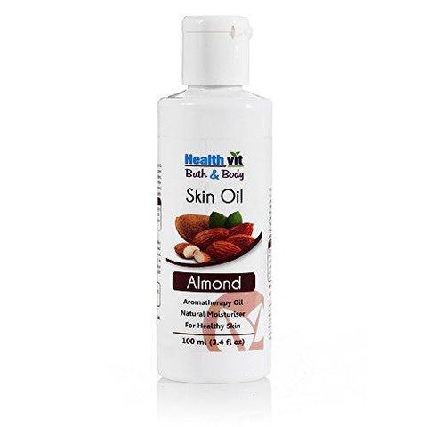 Healthvit Bath and Body Moisturizer Almond Skin Oil, 100ml