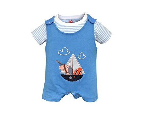 Orange and Orchid Baby Boys Cotton Tops & Bottoms Sets - NEIGHBOUR JOY