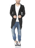 Tinted Men's Cotton Sinker Hooded Cardigan