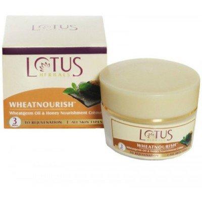 Lotus Herbals Wheatnourish Wheatgerm Oil and Honey Nourishment Massage Cream, 50g