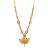 Apara South India Long Haram Mala with American Diamond and Pearl for Women - NEIGHBOUR JOY