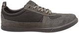 Woodland Men's Dark Grey Leather Sneakers - 8 UK/India (42 EU)