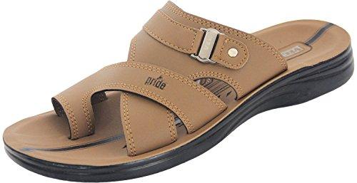 Vkc Pride Men's Brown Synthetic Slippers - 10 UK