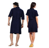 FeelBlue Unisex Combo Bathrobe (Pack of 2) -Navy Blue - NEIGHBOUR JOY