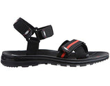 VKC Men's Black Nylon Sandals (3-VP-2525-BK-G08) - 8 UK