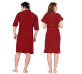 FeelBlue Unisex Combo Bathrobe (Pack of 2) -Maroon - NEIGHBOUR JOY