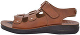 Paragon Men's Tan PU Sandals (8) - NEIGHBOUR JOY