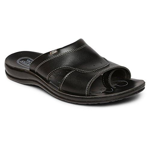 Paragon Men Black Formal Sandal - NEIGHBOUR JOY