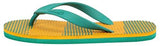 VKC Pride Men's Green and Yellow Rubber Flip-Flops - 9 UK