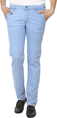 Ibs Mens Denim Slim Fit Jeans 32 (Sky Blue) - NEIGHBOUR JOY