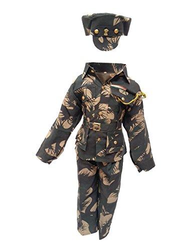 KFD Unisex Kids Military Fancy Dress (Kfd86.2_Green_5-6 Years) - NEIGHBOUR JOY