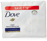 Dove Cream Beauty Bathing Bar, 3 X 100g