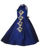 White World Princess Baby Girls Birthday Party wear gown Dress_8-9 Years