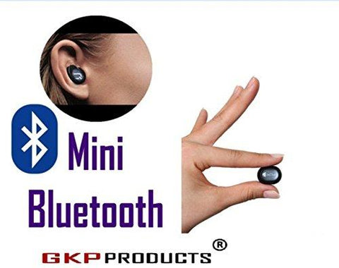 GKP Products ® Mini Style Wireless Bluetooth Headphone for All Samsung Motoroal Iphone Xioami Asus Micromax Lenovo Coolpad - Assorted Color