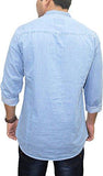 Kuons Avenue Men's Denim Kurta Shirt (KACLFS1169XL_Icewash_X-Large) - NEIGHBOUR JOY