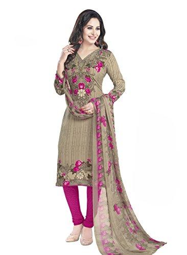 Shree Jeen Mata Unstitched Synthetic Leon Salwar/Churidar/Patiala Dress Material with Dupatta - NEIGHBOUR JOY