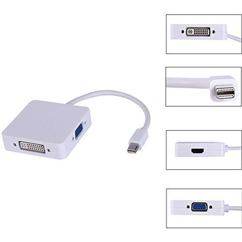 Mini DisplayPort (Thunderbolt) FOINNEX a conversor adaptador de HDMI VGA  DVI para Apple Mac, MacBook, MacBook Pro, Surface Pro 3 Pro 4, Surface  book