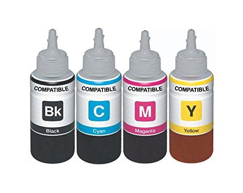 Skrill Epson Refill Ink Set for Epson Printers L100, L110, L130, L200, L210, L220, L300, L310, L350, L355, L360 , L361, L365, L380, L385, L455, L485, L550, L555, L565, L1300 (Compatible) - NEIGHBOUR JOY