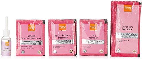 VLCC Skin Tightening Facial Kit  Free 1 Additional Session Sachet Inside The Pack