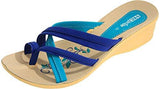 Vkc Pride Women's Sandal and Blue Synthetic Slippers - 7 UK