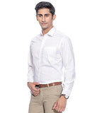 Swisscott White Cotton Formal Slim Fit Full Sleeves Shirts For Men (39)