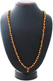 Mens Jewellery Fashion Brown Rudraksha Mala With Gold Cap Necklace Chain - NEIGHBOUR JOY