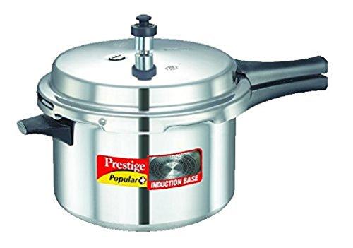 Prestige Popular Plus Induction Base Pressure Cooker, 5.5 Litres